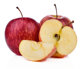apple healthy fresh fruit from nature isolated on a white background.