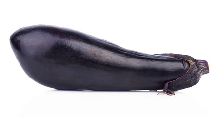eggplant healthy fresh vegetable from nature isolated on a white background.