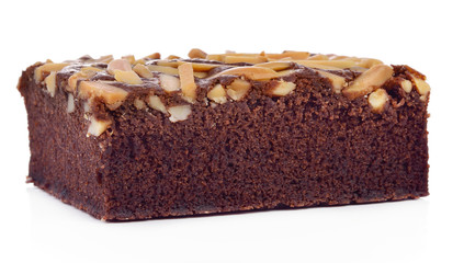 brownies isolated on the white background.