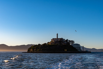 Alcatraz Island prison penitenciary, San Francisco California, USA, March 30, 2020