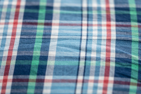 Full Frame Shot Of Colorful Check Patterned Textile