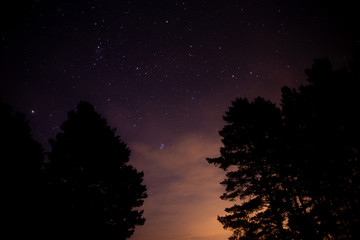 night sky with stars