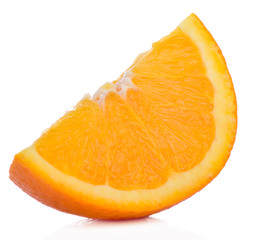 Orange healthy fresh fruit from nature isolated on a white background.