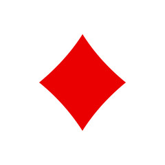 Obraz premium Kart do gry pokera garnitur czerwone diamenty zarys kształtu pojedynczą ikonę. Diamentowa talia kart do gry używanych jako as w kasynie w Las Vegas. Pojedyncza ikona ilustracja na białym tle. Rysowanie zdjęcia do tatuażu