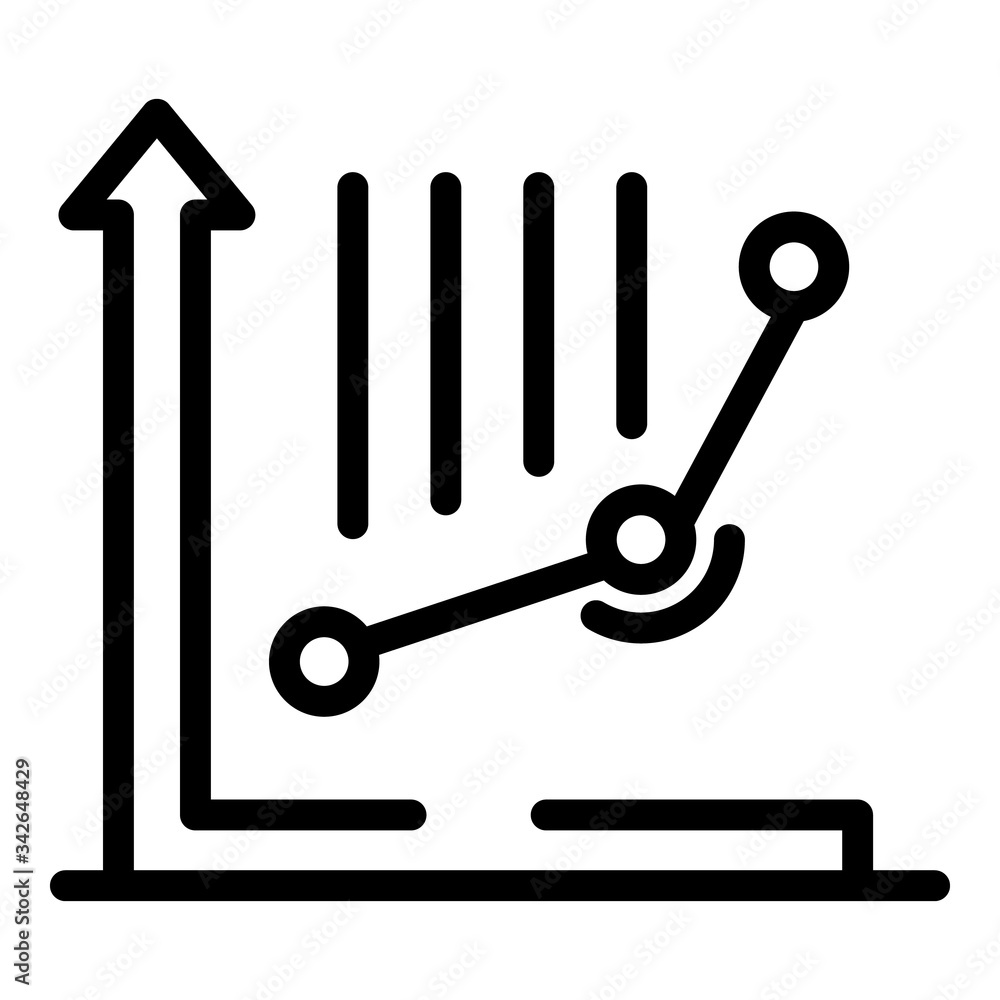 Poster exponent diagram icon. outline exponent diagram vector icon for web design isolated on white backgro