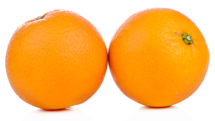 Orange,healthy fresh fruit from nature isolated on a white background.