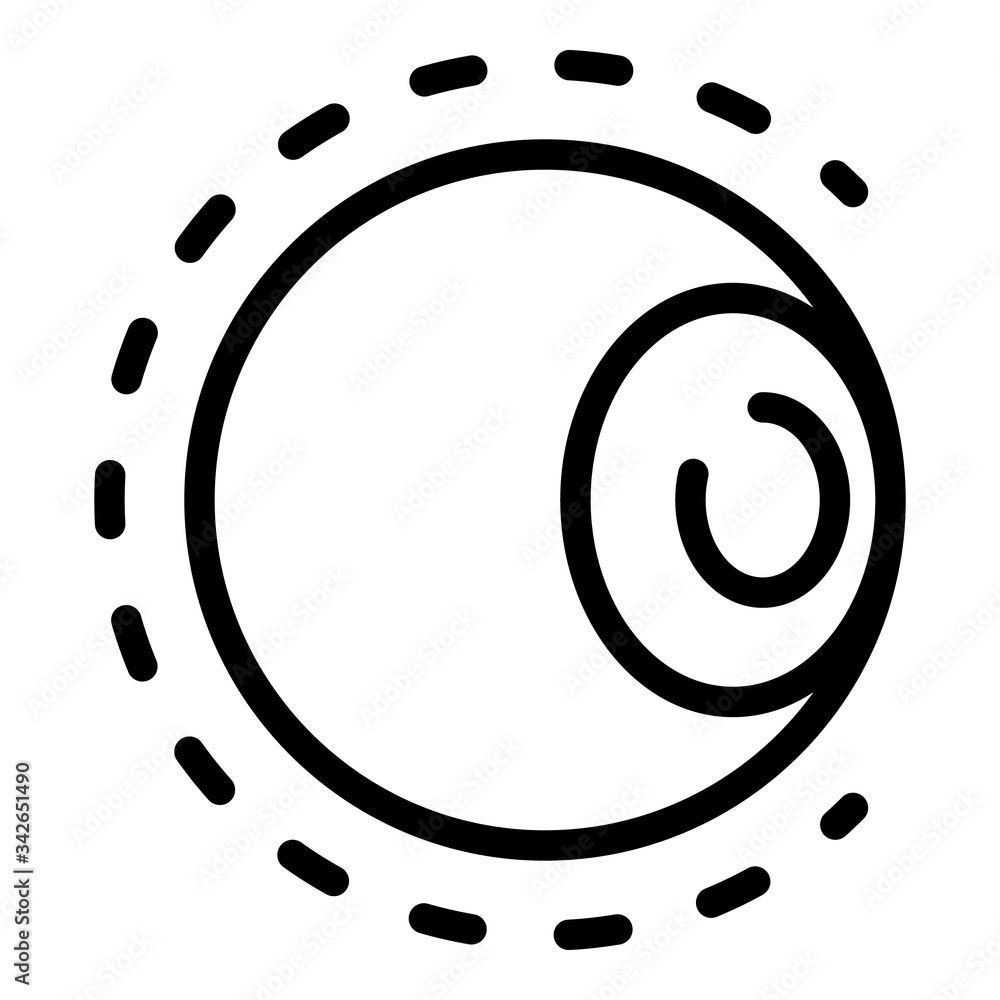 Poster human eye structure icon. outline human eye structure vector icon for web design isolated on white b