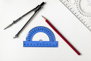 drawing compass and ruler
