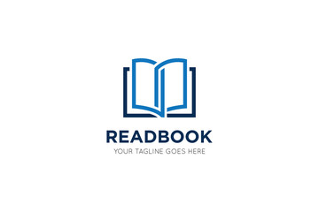 book logo and icon vector illustration design template