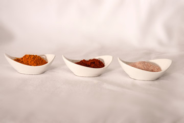 colorful spices close up