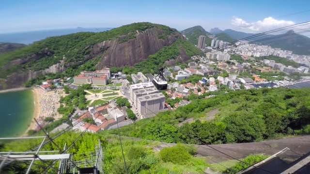 view of the urca hill in Rio de Janeiro.