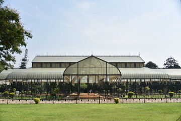 Glass house at Lalbagh Botanical Gardens, Bangalore, Karnataka, India