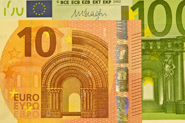 euro banknotes 