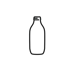 Milk bottle icon template