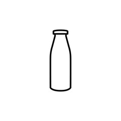 Milk bottle icon template