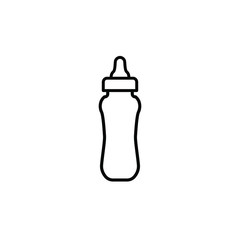 Milk bottle icon template