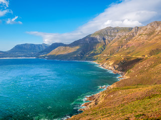 Chapman Peak Drive as a scenic landscape and road trip area in South Africa