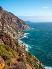 Chapman Peak Drive as a scenic landscape and road trip area in South Africa