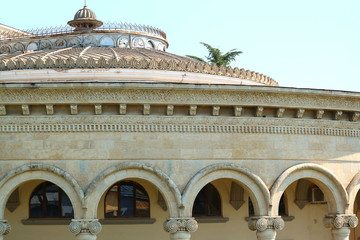 Fototapeta premium Facade of Meskhishvili Professional State Drama Theatre, One of the Oldest Theatres in Georgia, Kutasi, Imereti Region