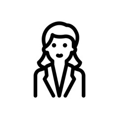 Receptionist Line Icon