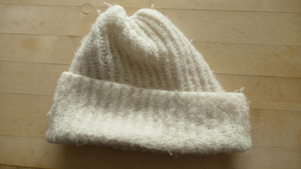 Fototapeta na wymiar wool cap and scarf
