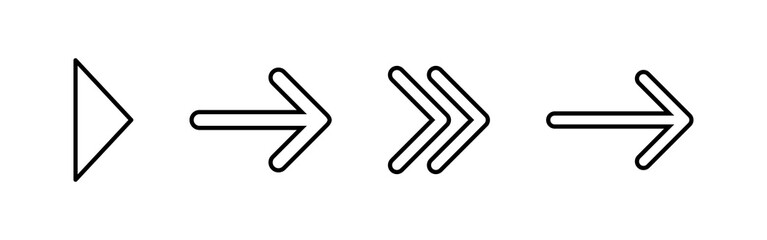 Obraz premium Arrow icons set. Arrow symbol. Arrow vector icon