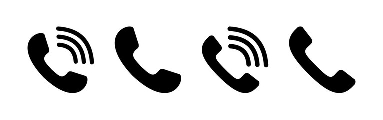 Obraz premium Call icons set. Phone icon vector. mobile phone. telephone icon