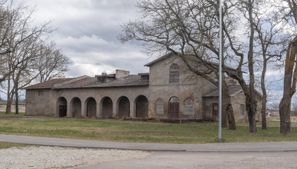 Obraz premium countryside barn building in estonia europe