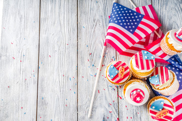 Patriotic USA cupcakes