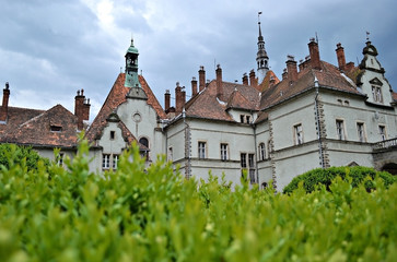 beautiful old architecture castle - museum in Ukraine.