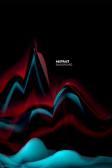 Liquid gradients abstract background, color wave pattern poster design for Wallpaper, Banner, Background, Card, Book Illustration, landing page