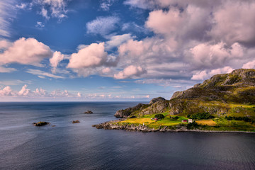 Obraz premium Central Norwegian, beautiful landscape overlooking the fjord