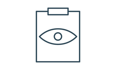 Eye Exam vector icon flat style graphical symbol.