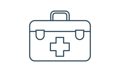 First aid kit icon for healthcare and emergency services