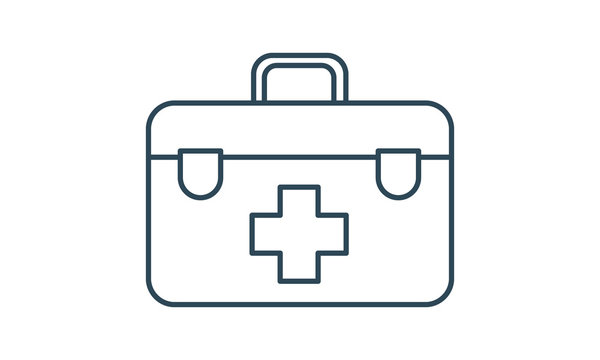  first aid kit icon isolated on white vector image