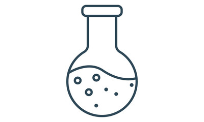 Laboratory logo icon for medical lab and research