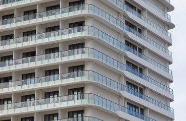 Windows in a high-rise building