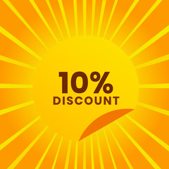 Sale banner template design. Big sale special offer. end of season special offer banner. vector illustration. up to 10% discount.