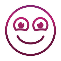 funny smiley happy emoticon face expression gradient style icon
