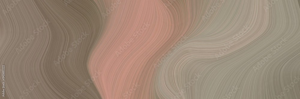 Aufkleber abstract artistic designed horizontal banner with gray gray, rosy brown and dark gray colors. fluid 