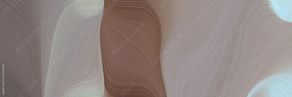 Poster abstract colorful designed horizontal header with gray gray, old mauve and light blue colors. fluid curved lines with dynamic flowing waves and curves for poster or canvas