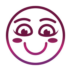 funny smiley emoticon face expression gradient style icon