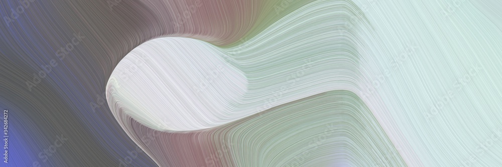 Aufkleber abstract surreal header design with light gray, dim gray and gray gray colors. fluid curved flowing 