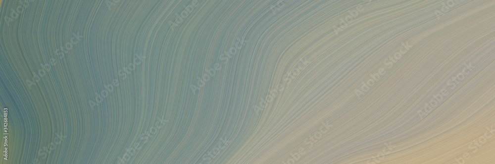 Aufkleber abstract dynamic horizontal header with gray gray, dark gray and dim gray colors. fluid curved lines with dynamic flowing waves and curves for poster or canvas