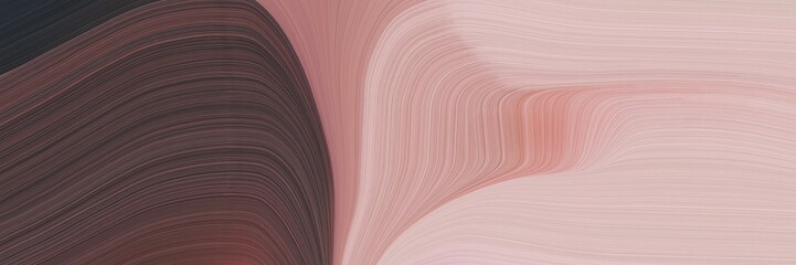 abstract colorful horizontal header with old mauve, silver and pastel brown colors. fluid curved lines with dynamic flowing waves and curves for poster or canvas