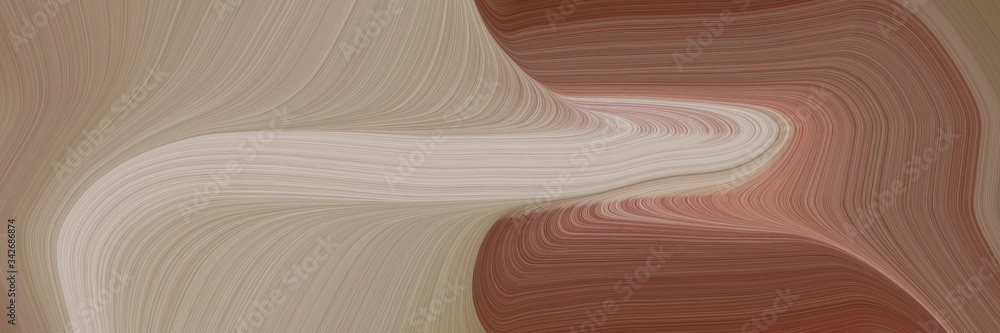 Aufkleber abstract flowing horizontal header with gray gray, old mauve and silver colors. fluid curved lines with dynamic flowing waves and curves for poster or canvas