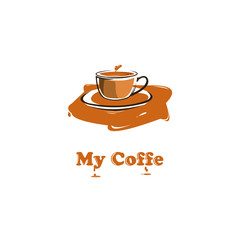 Logo Choco-Coffe Icon Vector