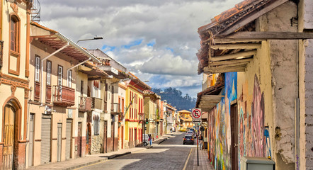 Fototapeta na wymiar Cuenca historical landmarks, Ecuador