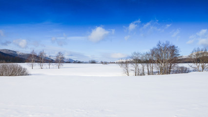 Zimowa aura w górach Bieszczadach