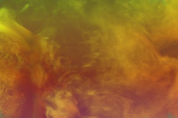 Naklejka na ściany i meble Cute dark space clouds of smoke colorful background or texture - 3D illustration of smoke